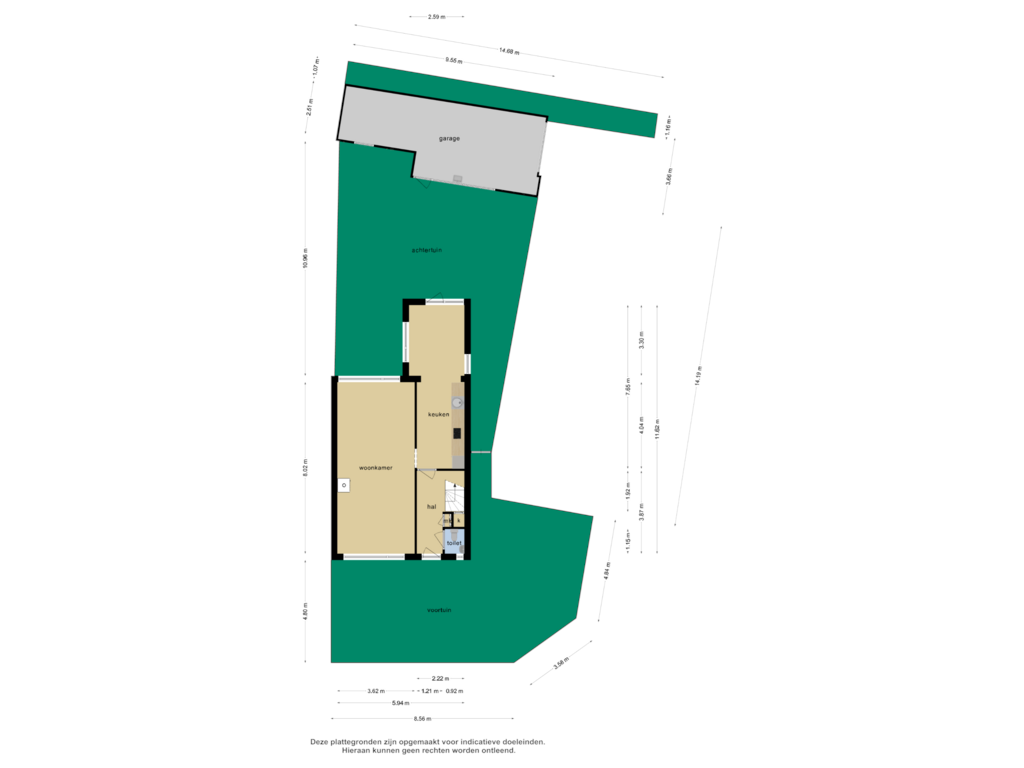 View floorplan of Overzicht woning of Leliestraat 11