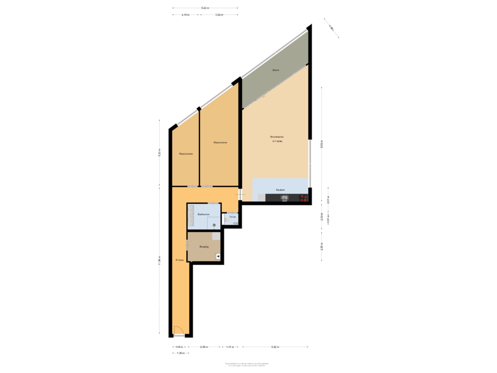 Bekijk plattegrond van Appartement van Hongerlandsedijk 810