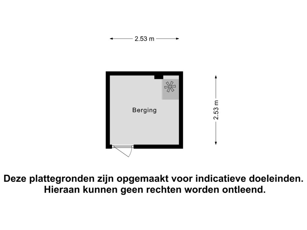 View floorplan of Berging of Abeelstraat 53