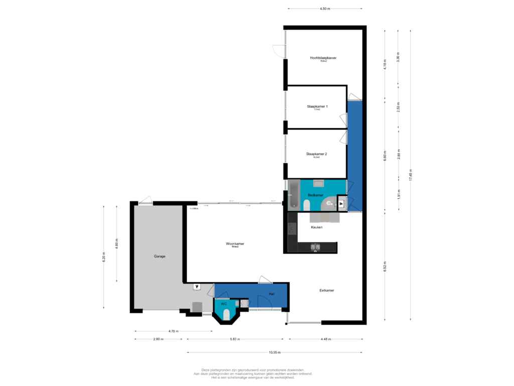 Bekijk plattegrond van Begane Grond van Groenendaal 13