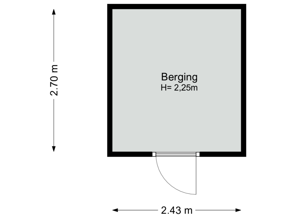 Bekijk plattegrond van Berging van Rietweye 8