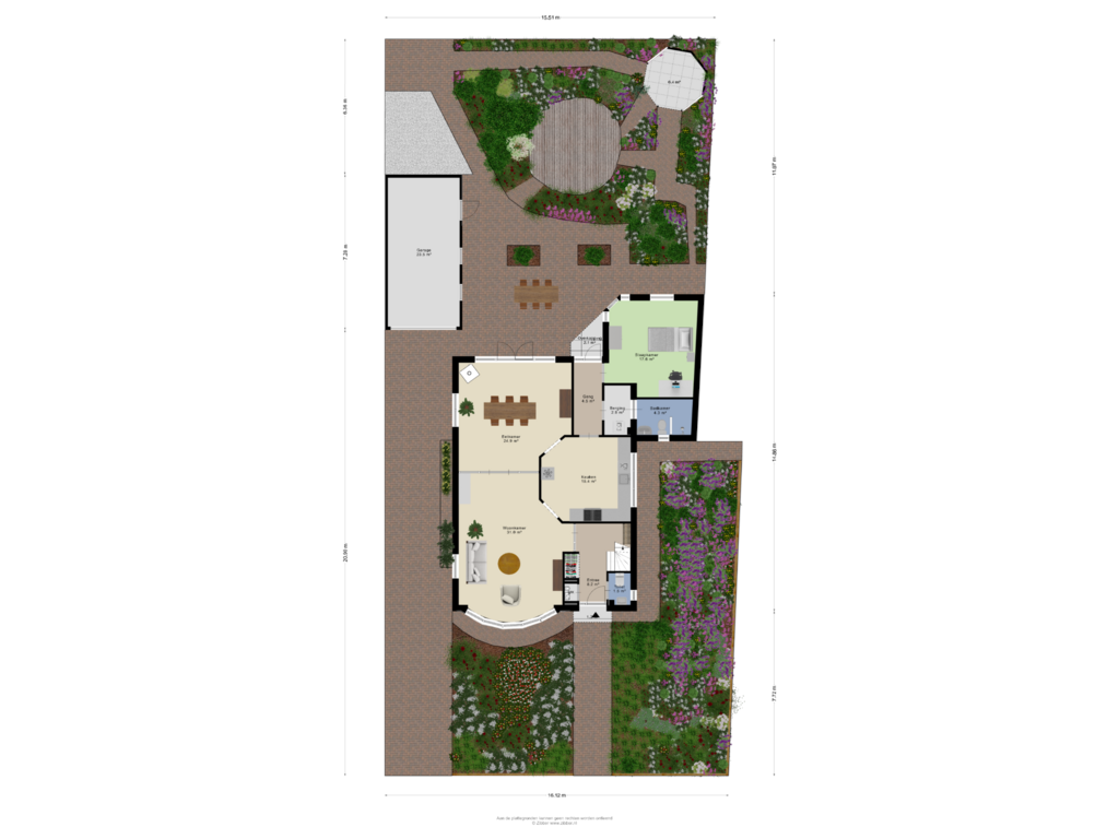 Bekijk plattegrond van Begane Grond_tuin van Stadhouderslaan 121