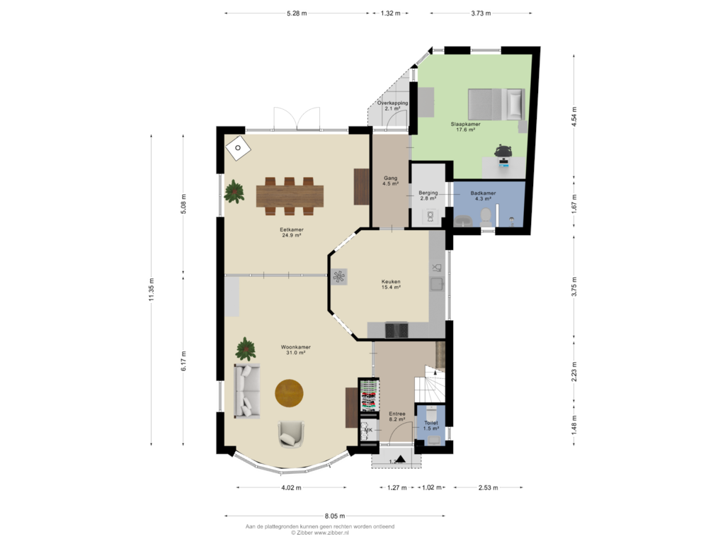 Bekijk plattegrond van Begane Grond van Stadhouderslaan 121