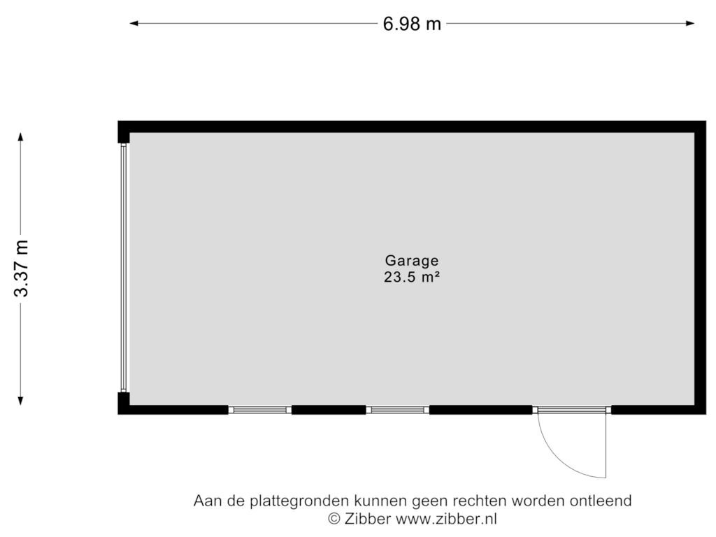 Bekijk plattegrond van Berging van Stadhouderslaan 121