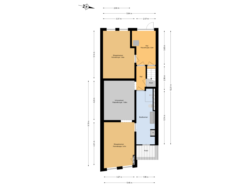 Bekijk plattegrond van Souterrain van Claes de Vrieselaan 85-B