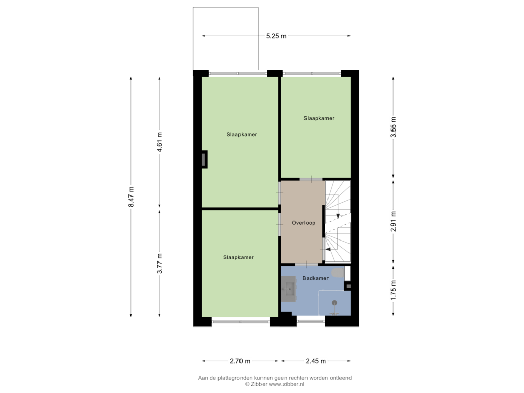 Bekijk plattegrond van Eerste verdieping van Van der Kaaijstraat 2