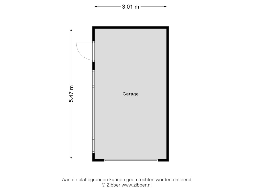 Bekijk plattegrond van Garage van Van der Kaaijstraat 2