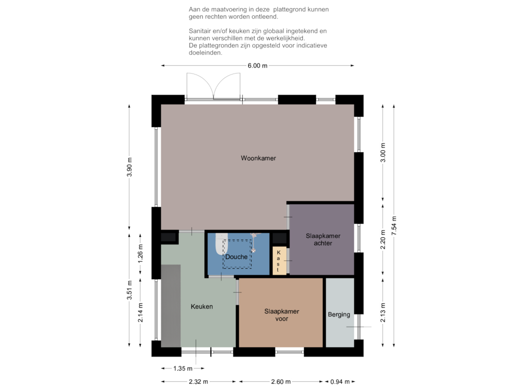 View floorplan of First floor of Prinsenhof 77