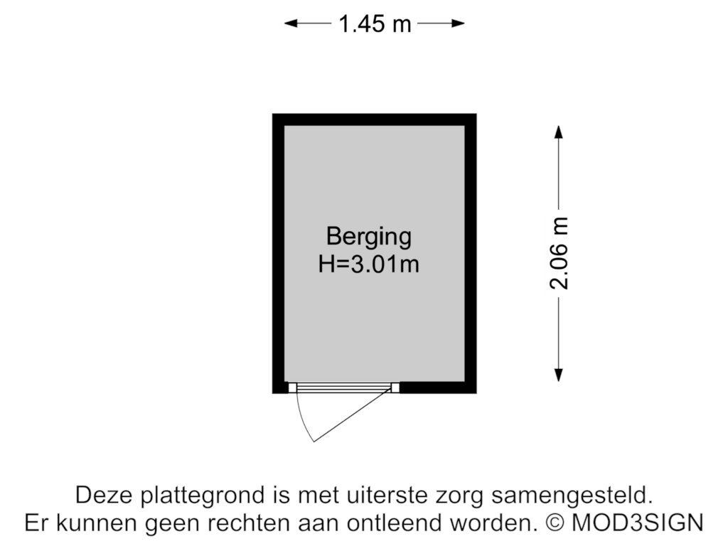 Bekijk plattegrond van Berging van Spijkerboorweg 346