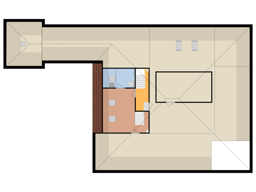 View floorplan of EERSTE VERDIEPING of Oude Gouw 12