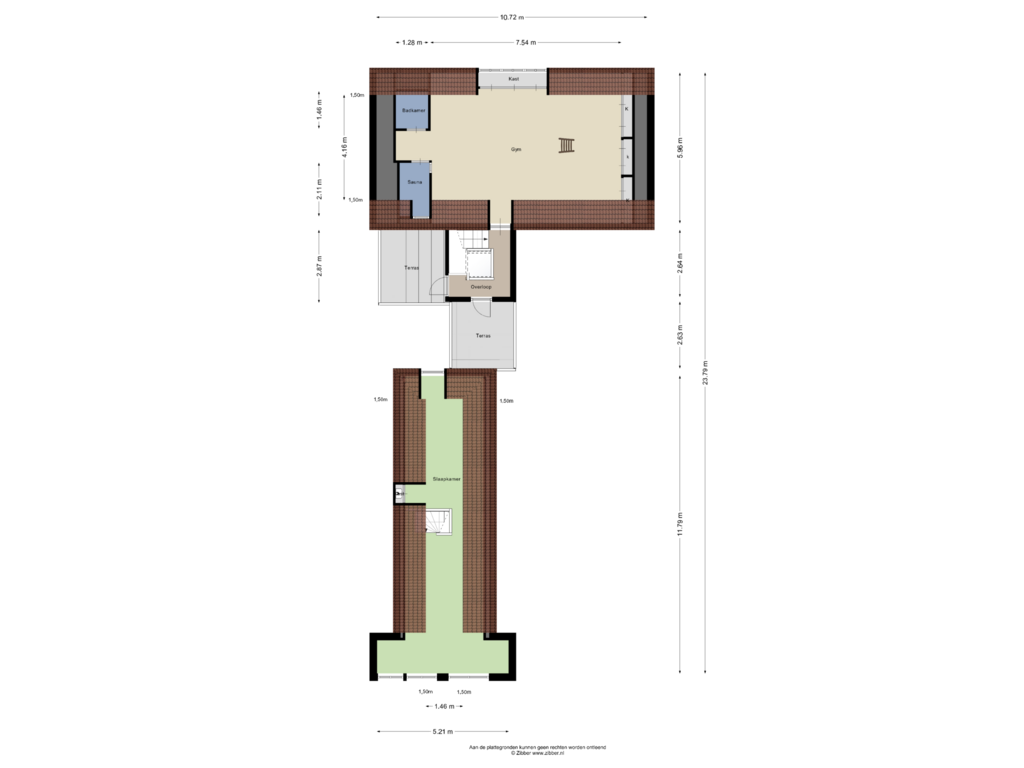 View floorplan of Derde Verdieping of Keizersgracht 282