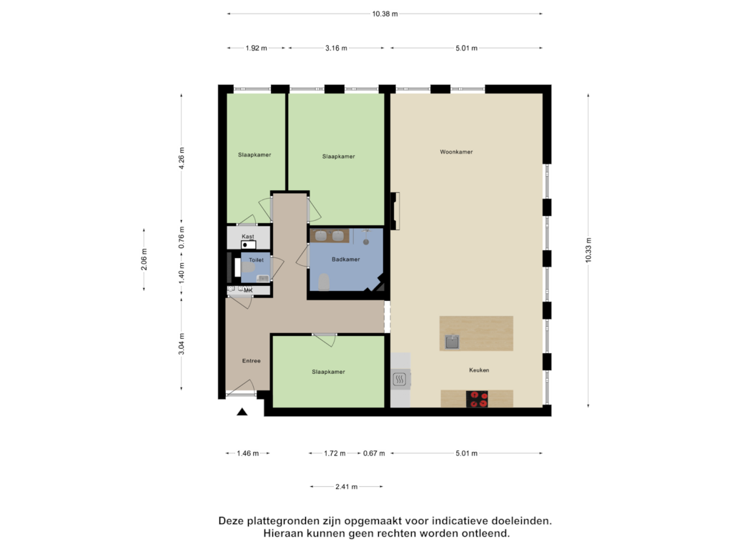 View floorplan of Appartement of Steentijdsingel 89