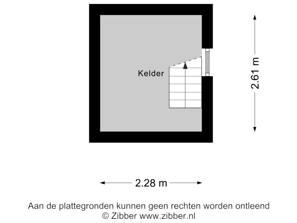 Bekijk plattegrond van Kelder van Oldenzaalsestraat 1053