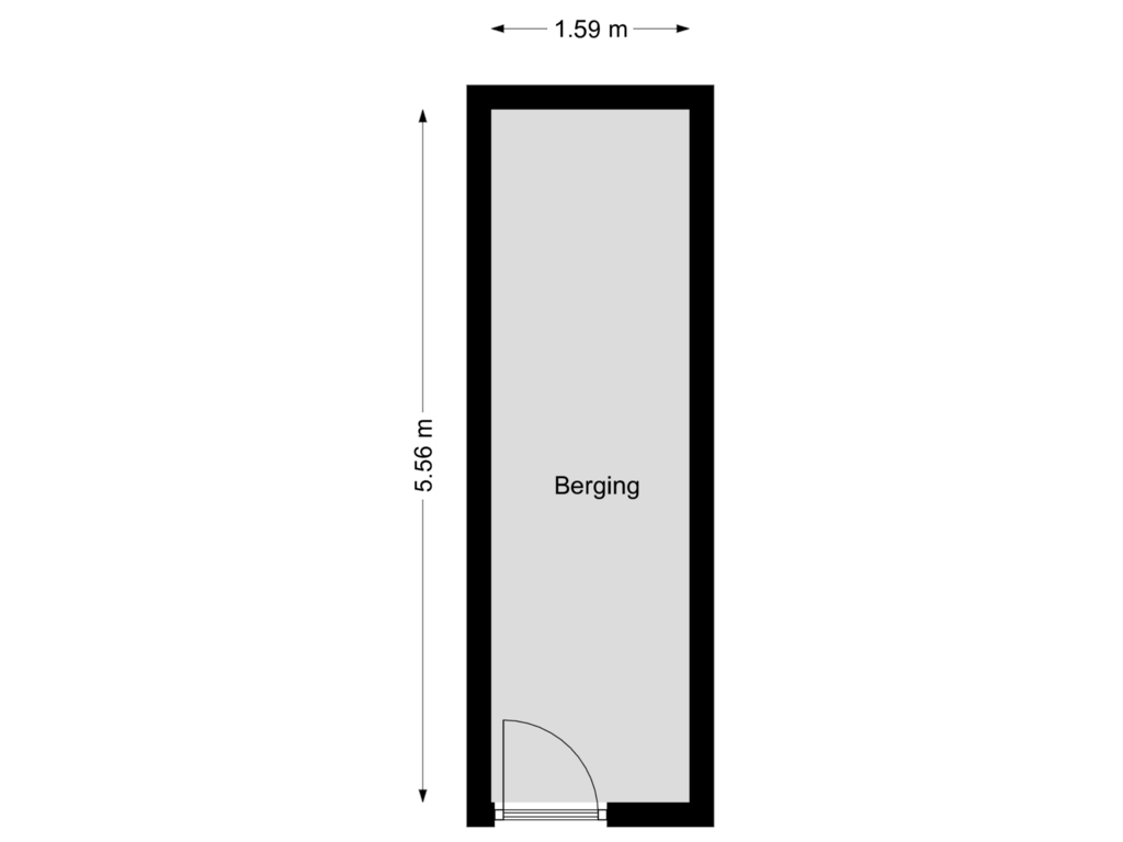 Bekijk plattegrond van Berging van Heelweg 55-2