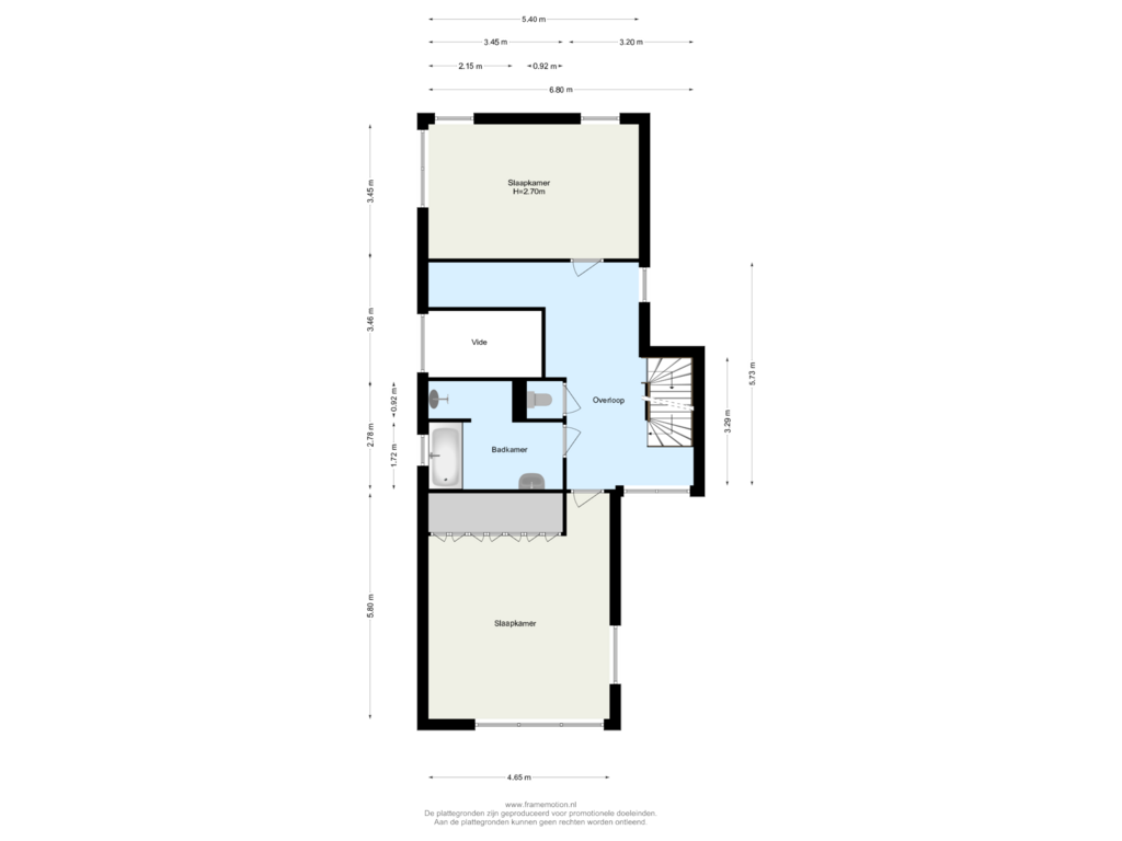 Bekijk plattegrond van Verdieping 1 van Gerrit Voorenkade 6