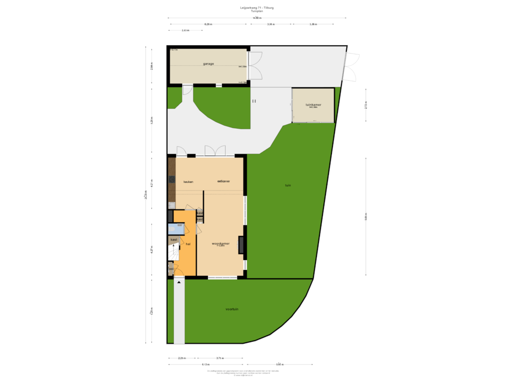 Bekijk plattegrond van TUIN van Leijparkweg 71