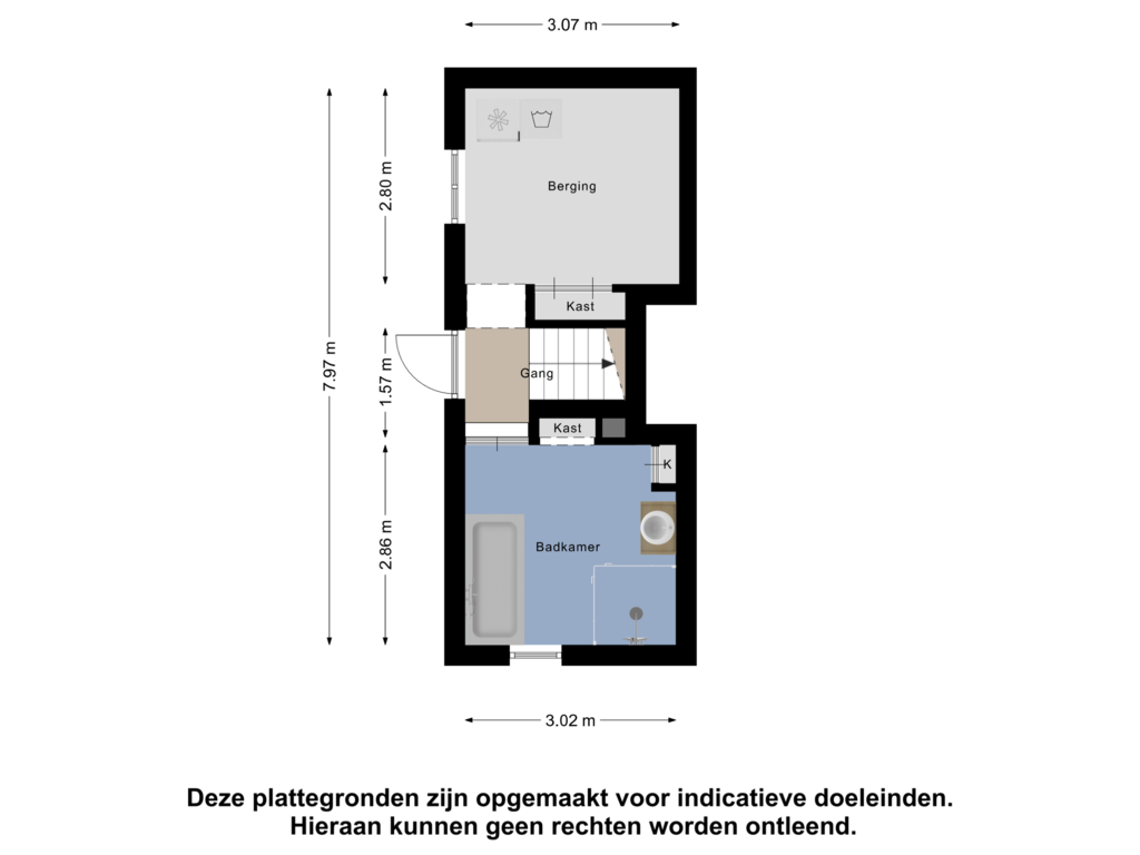 Bekijk plattegrond van Souterrain van Haviksdijkje 7