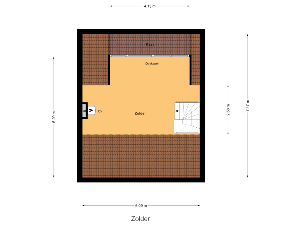 Bekijk plattegrond van Zolder van Learmole 12