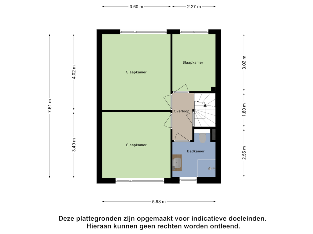 Bekijk plattegrond van Eerste Verdieping van Prinses Beatrixstraat 65