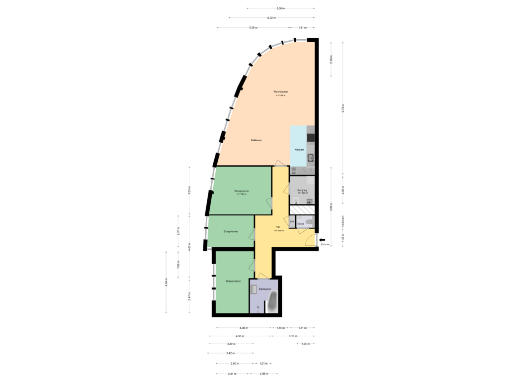 Bekijk plattegrond van Plattegrond van Chamavenlaan 266