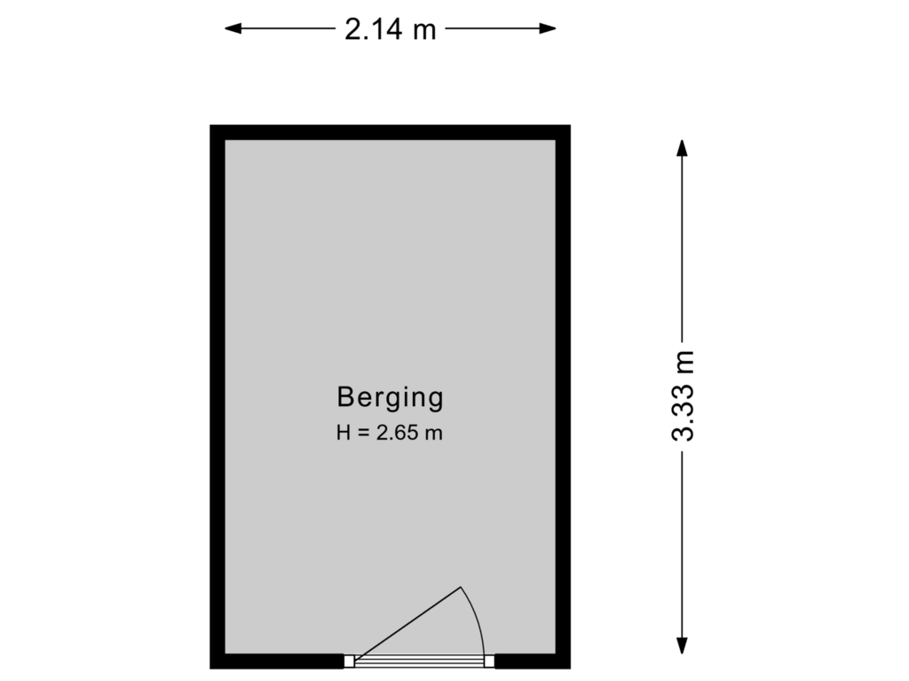 Bekijk plattegrond van Berging van Chamavenlaan 266