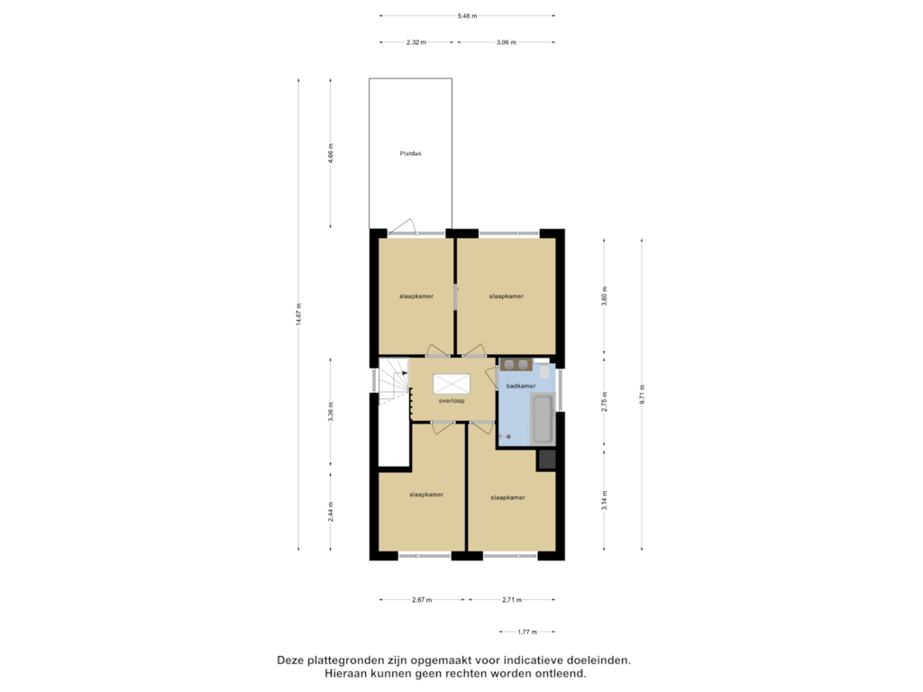 Bekijk plattegrond van Eerste Verdieping van Lewestraat 49