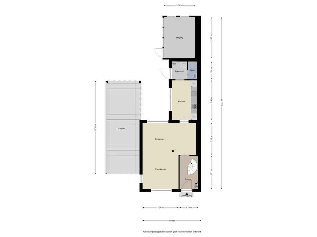 Bekijk plattegrond van Begane grond van Kalksheuvel 19