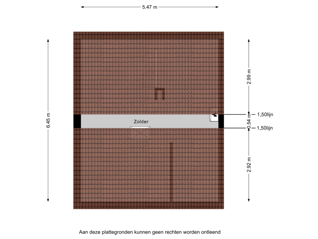 Bekijk plattegrond van Zolder van Kalksheuvel 19