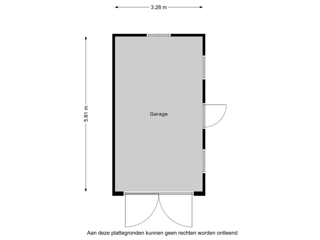 Bekijk plattegrond van Garage van Kalksheuvel 19