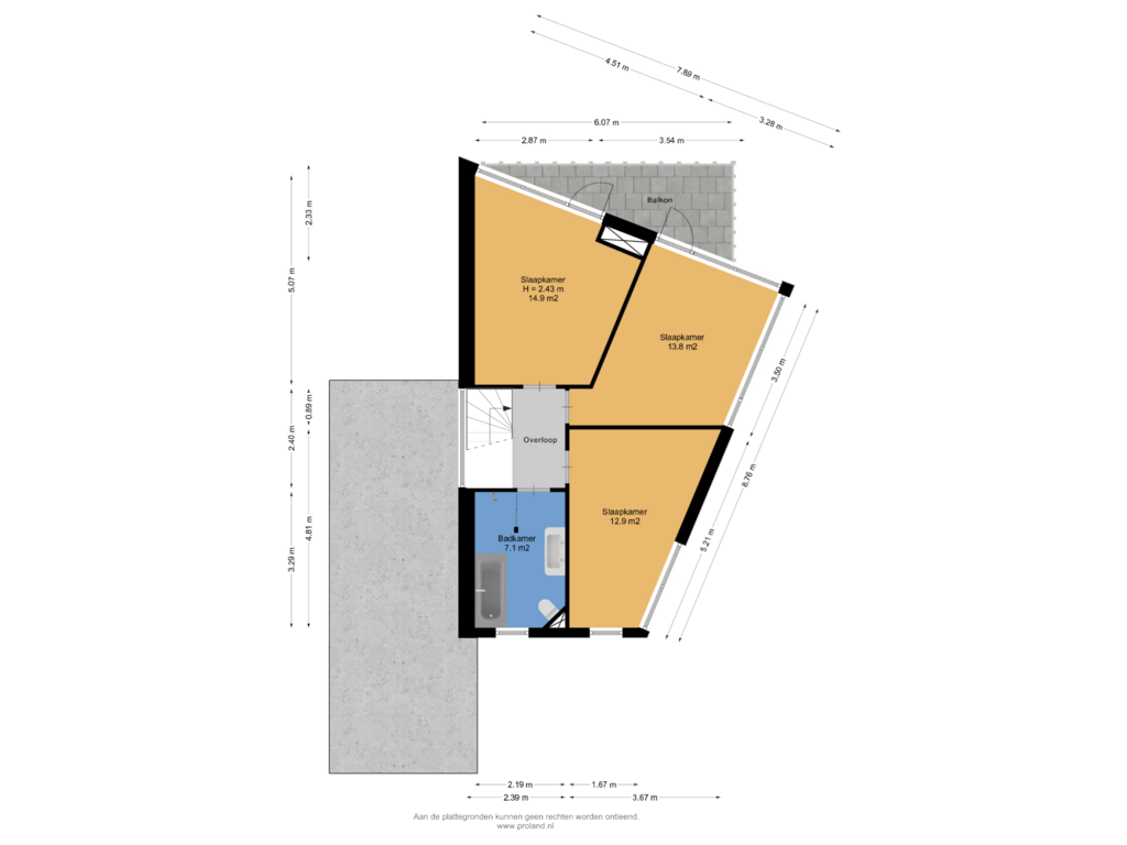 Bekijk plattegrond van 1e Verdieping van Herweystate 7