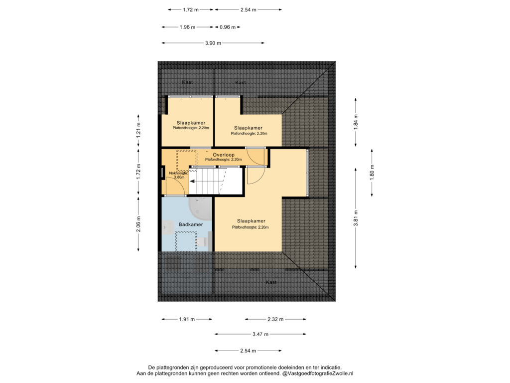 Bekijk plattegrond van 2e verdieping van Koningin Anna Paulownastraat 13