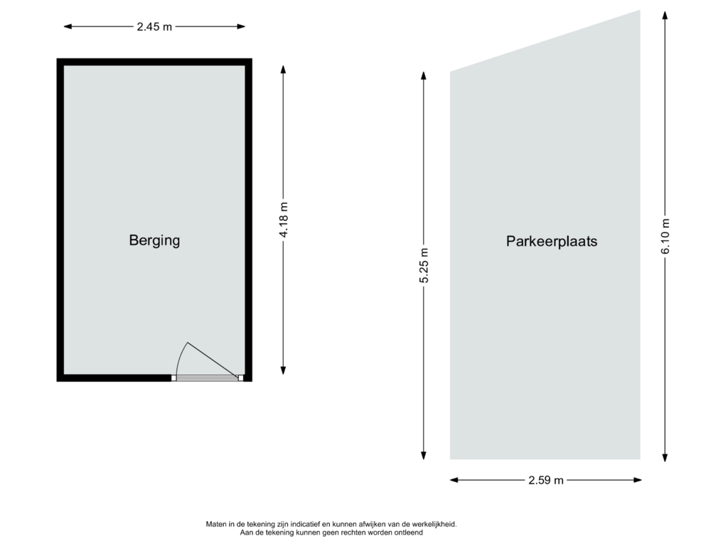 View floorplan of Berging en parkeerplaats of Veldzigt 42