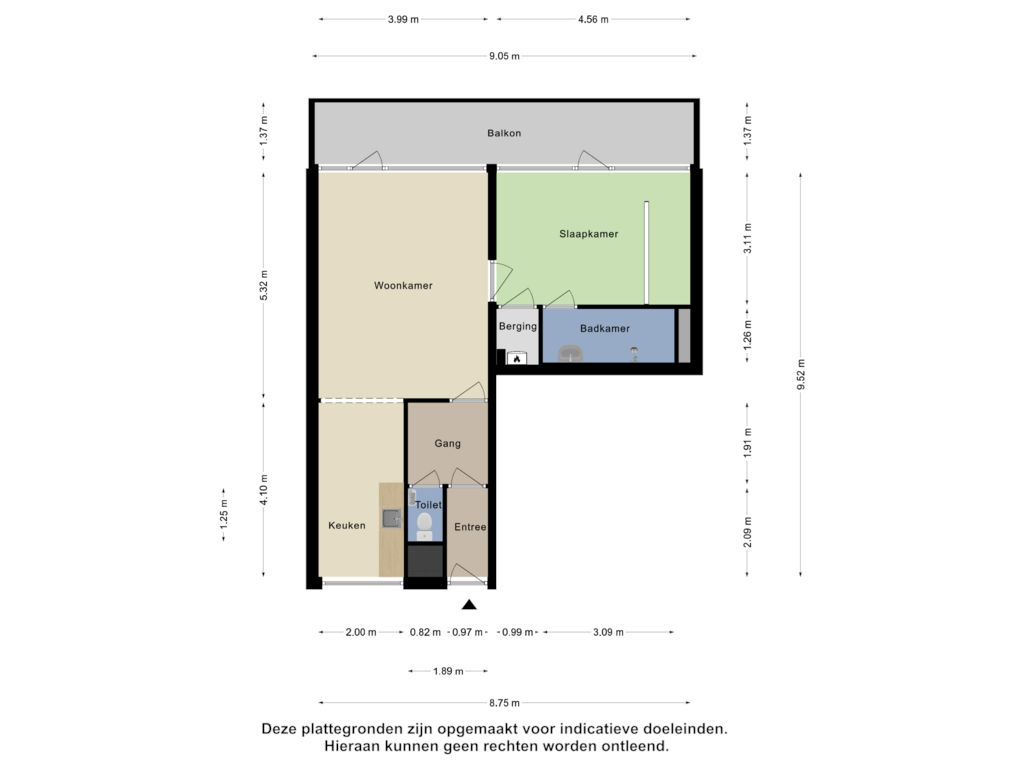 View floorplan of Appartement of Tjaarda 320