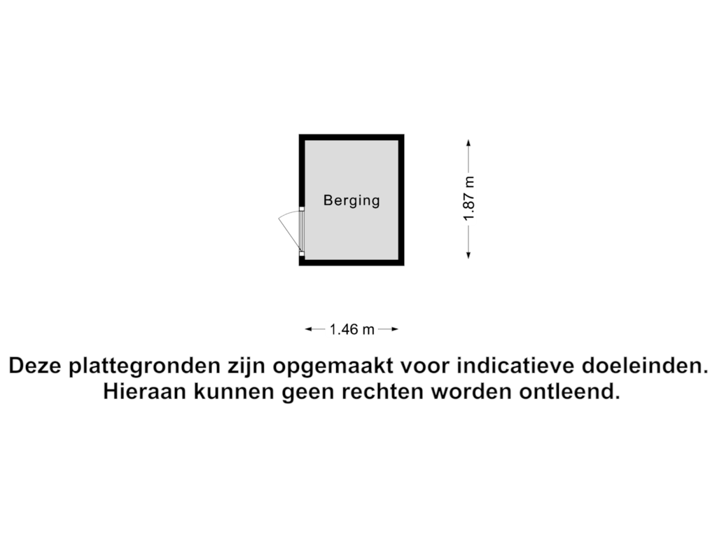 View floorplan of Berging of Tjaarda 320