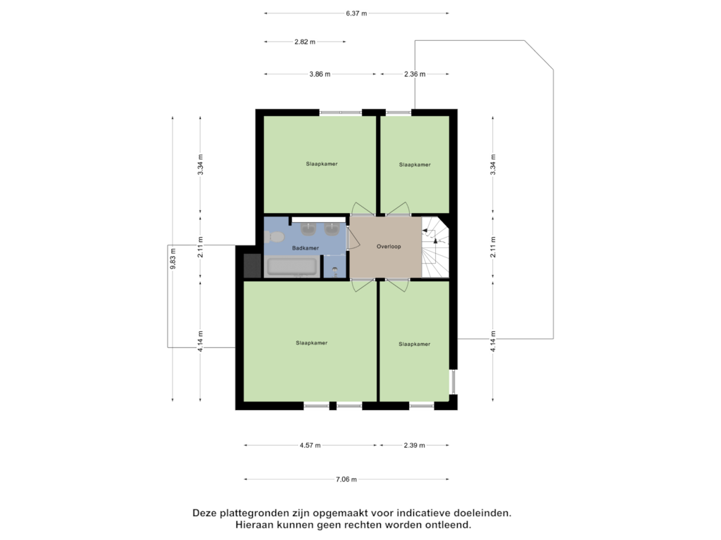 Bekijk plattegrond van Eerste Verdieping van Kloosterstraat 37