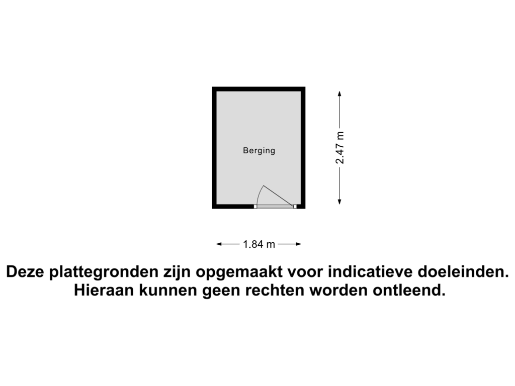 View floorplan of Berging of Argonautenweg 33-B