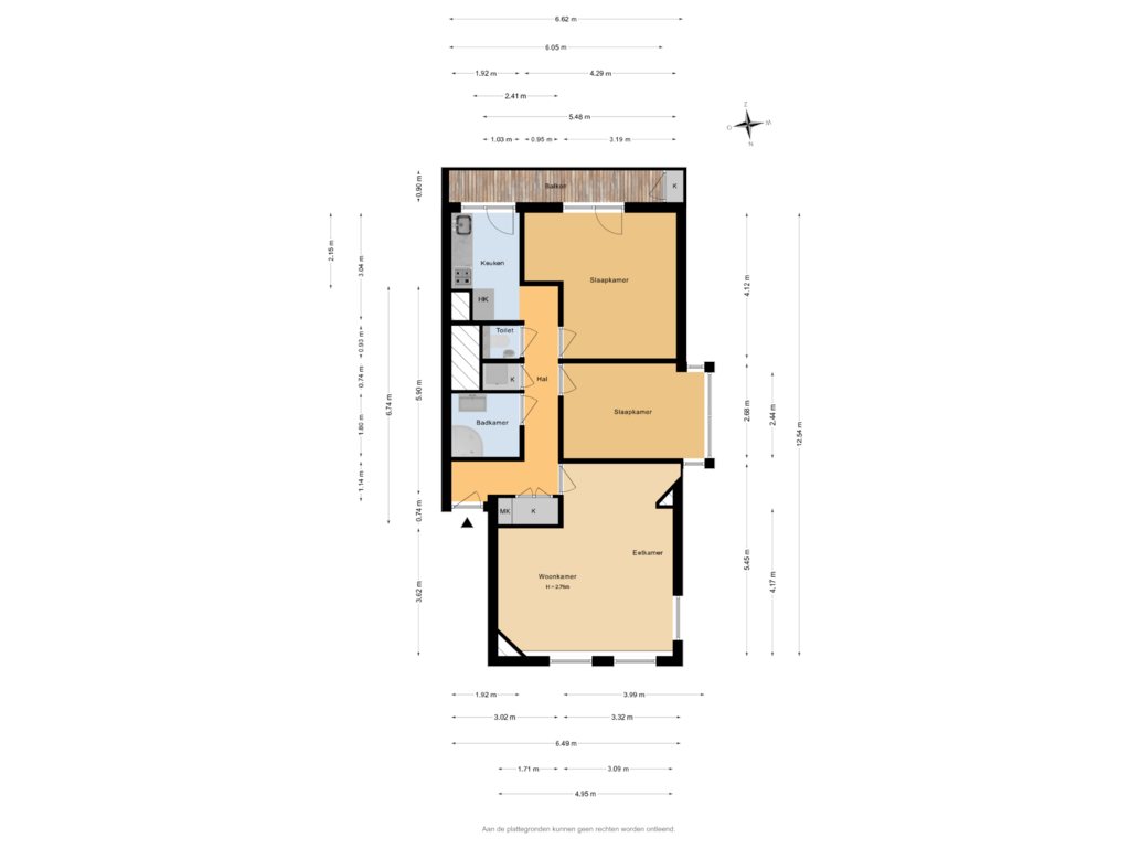 Bekijk plattegrond van Appartement van Soestdijksekade 723