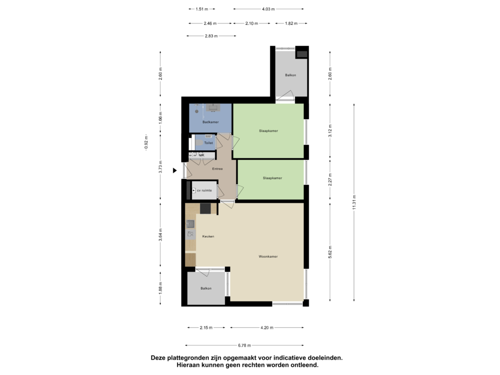 View floorplan of Appartement of Maartje Offerspad 16