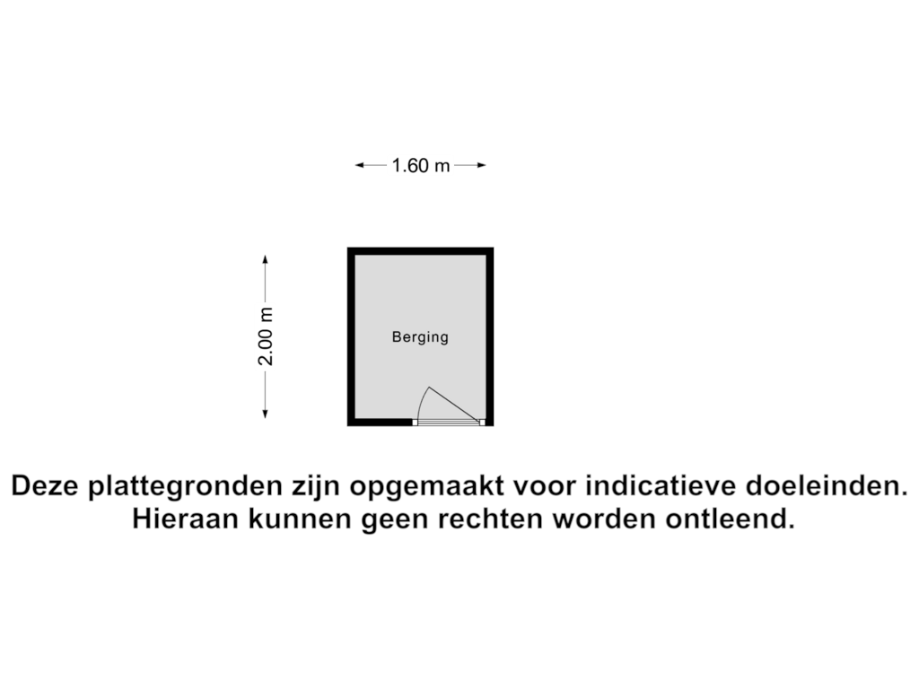 View floorplan of Berging of Maartje Offerspad 16