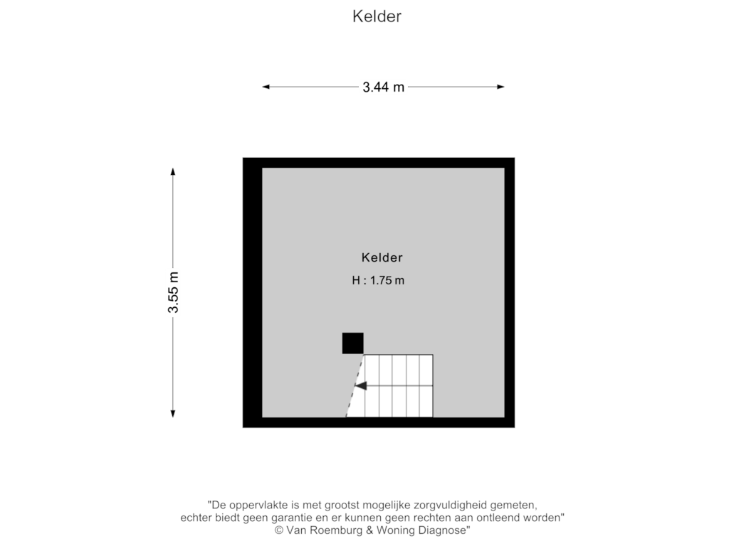 Bekijk plattegrond van Kelder van Appelsestraat 7