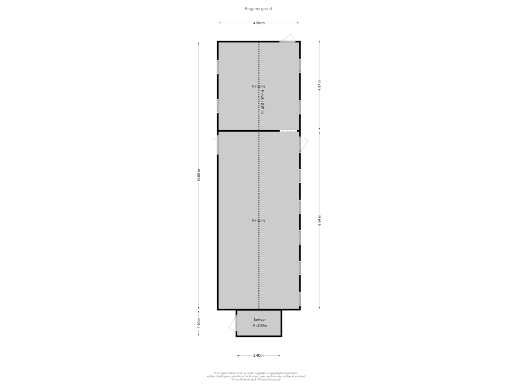 Bekijk plattegrond van Berging van Appelsestraat 7