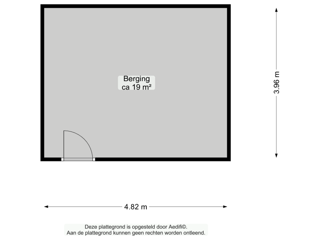 View floorplan of Souterrain of Ubbo Emmiussingel 13-C