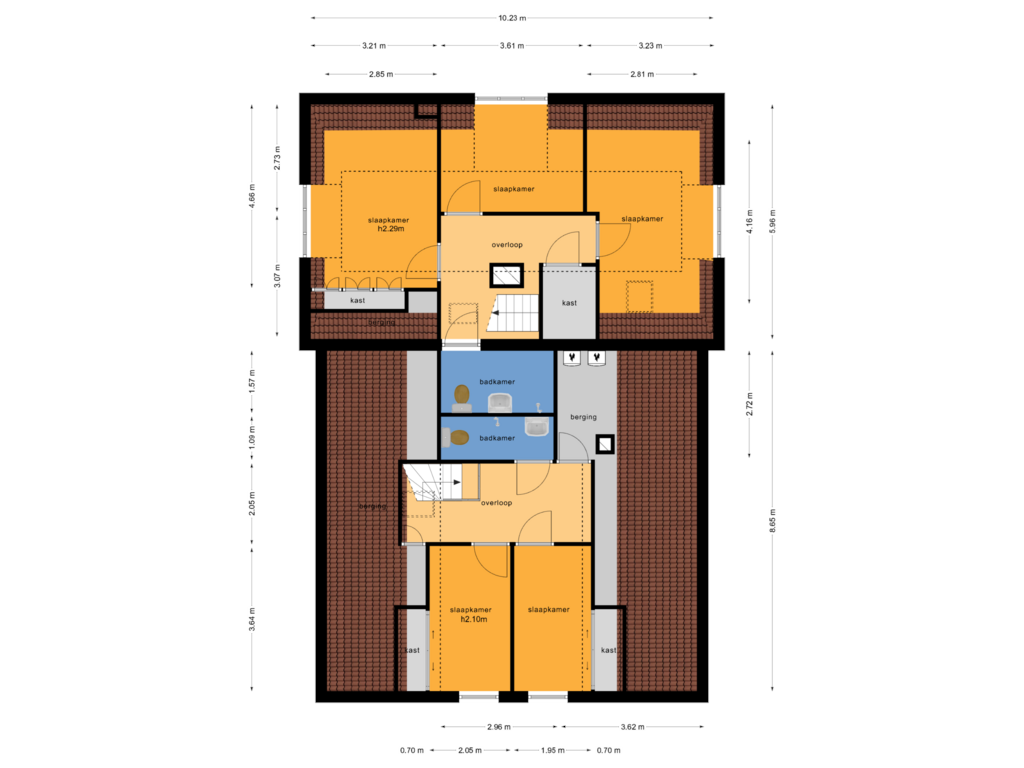 View floorplan of Verdieping of Deventerweg 72