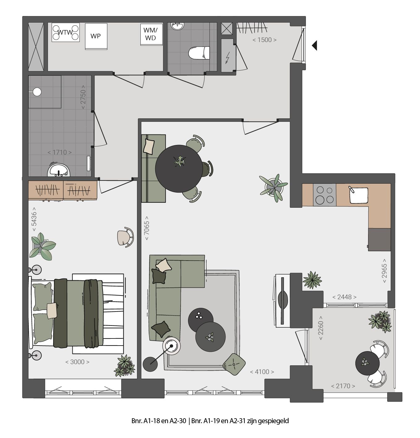 Foto 5 van Appartement (Bouwnr. A2-30)