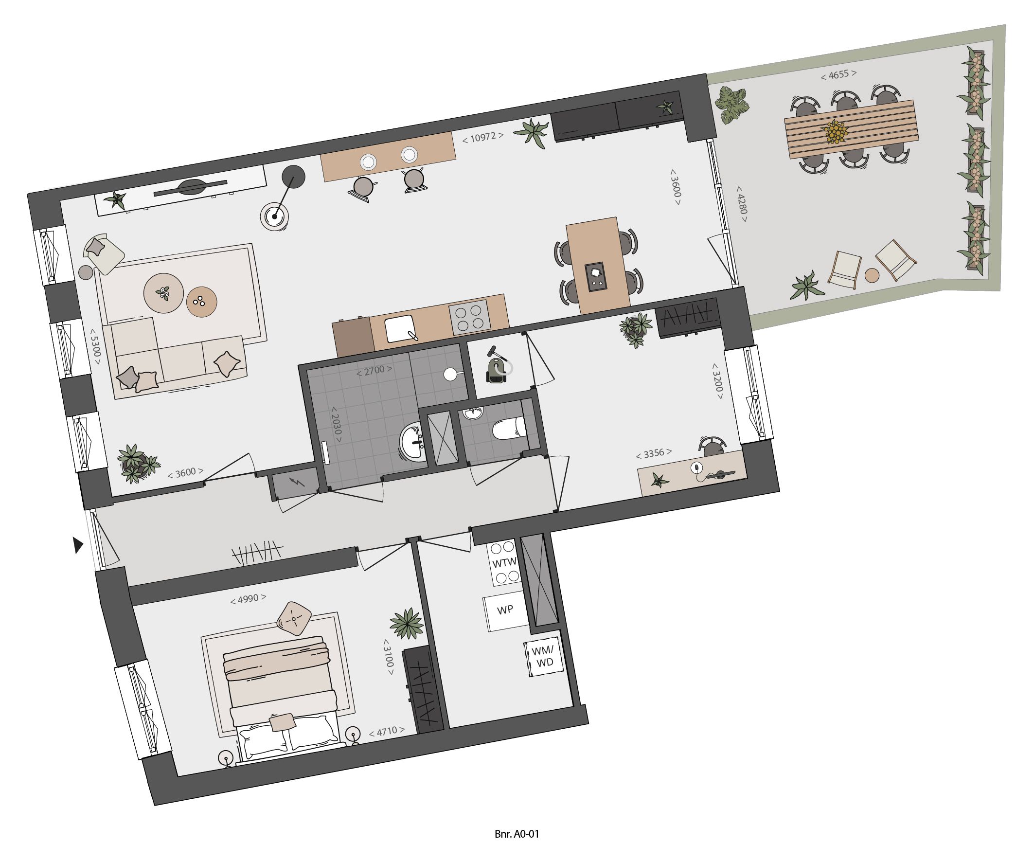 Foto 3 van Appartement (Bouwnr. A0-01)