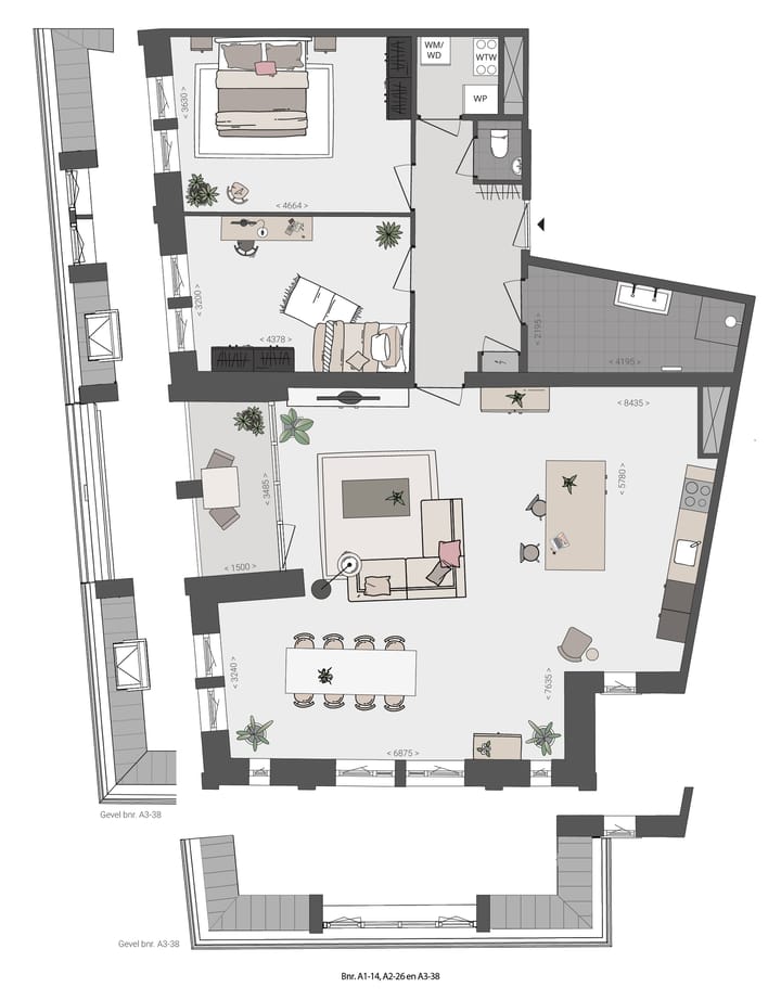 Foto 4 van Appartement (Bouwnr. A1-14)