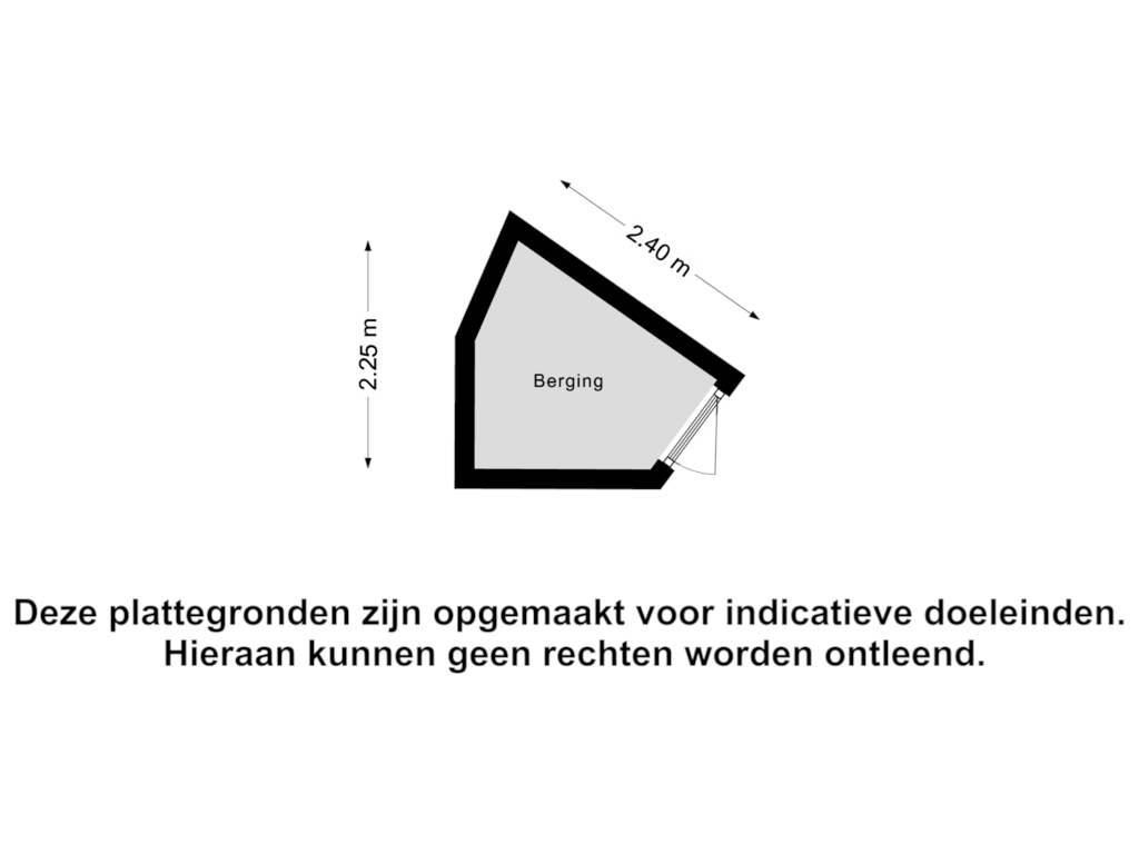 Bekijk plattegrond van Berging van Noordwaarts 160