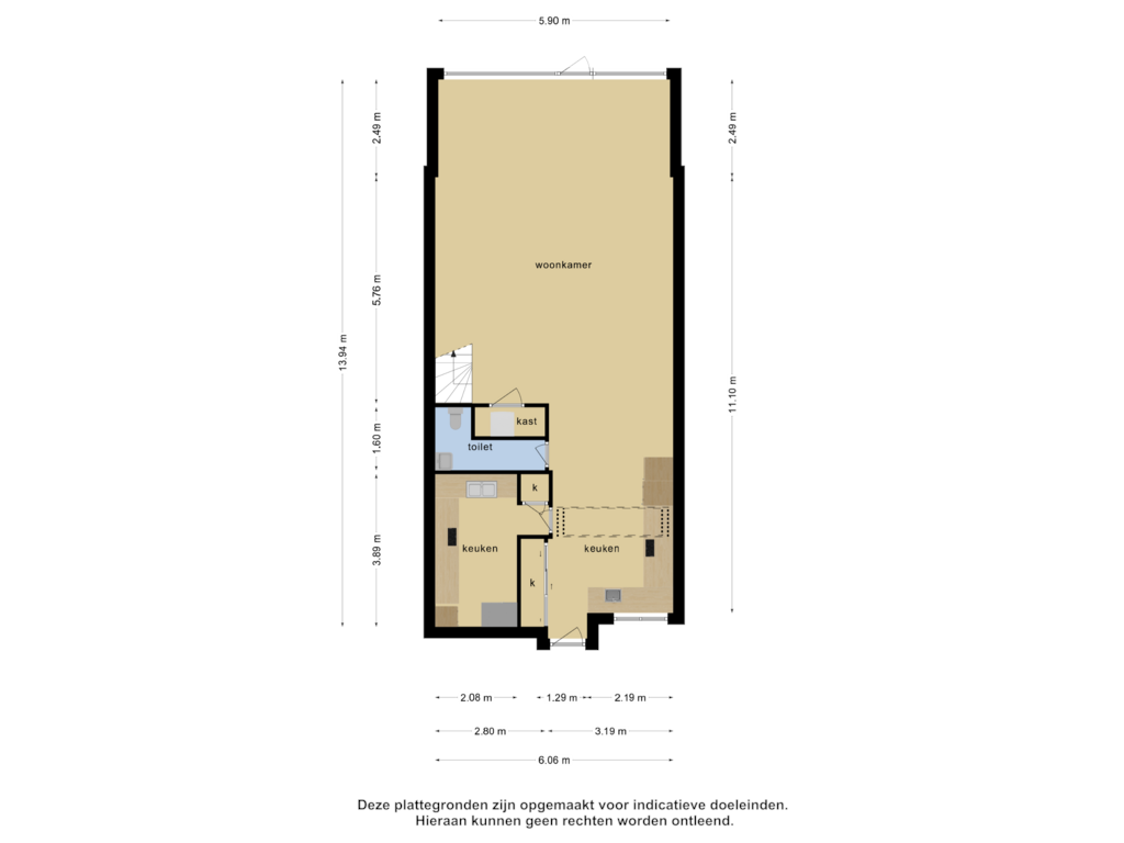 Bekijk plattegrond van 1_Begane grond van Merellaan 377