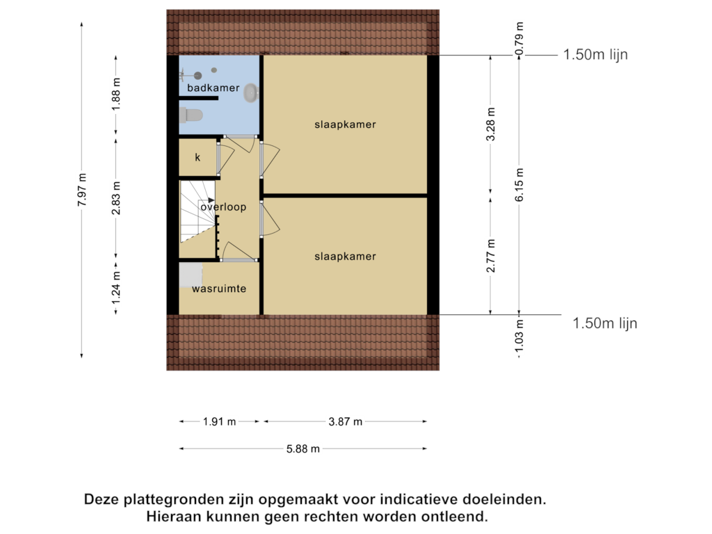 Bekijk plattegrond van 3_2e verdieping van Merellaan 377