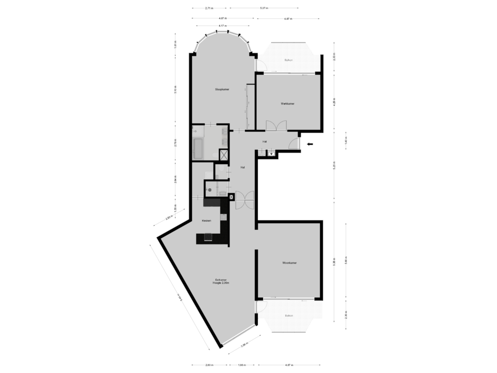 Bekijk plattegrond van Etage van Labradorstroom 101